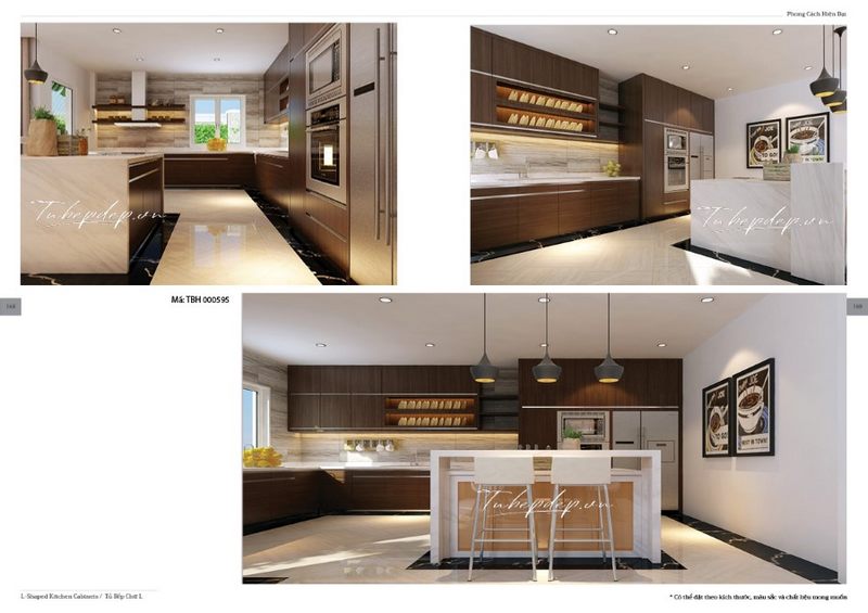 Thiết kế phòng bếp nhà phố hiện đại